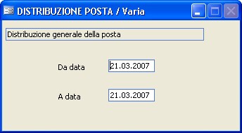maschera distrubuisci posta